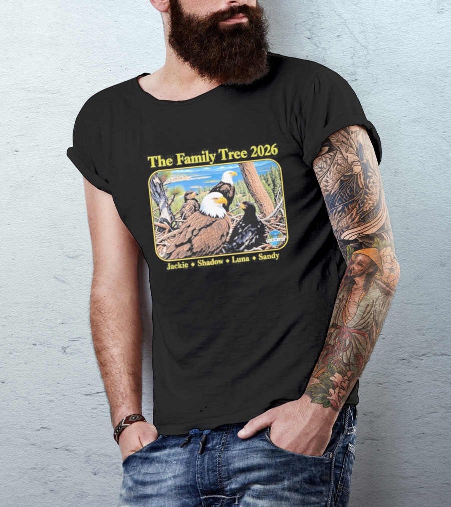 The Family Tree 2026 Jackie And Shadow Jackie The Eagle Big Bear Lake T-Shirt