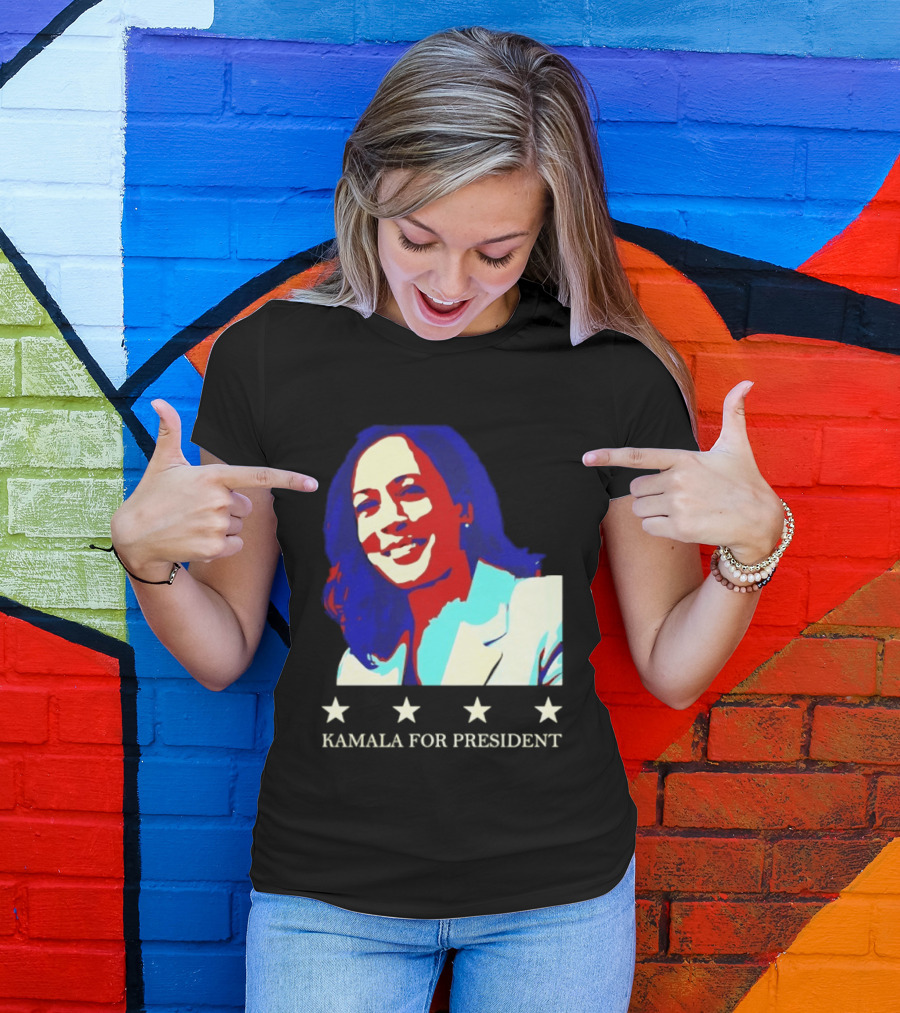 Kamala Harris Kamala For President Presidential Campaign Stars T-Shirt