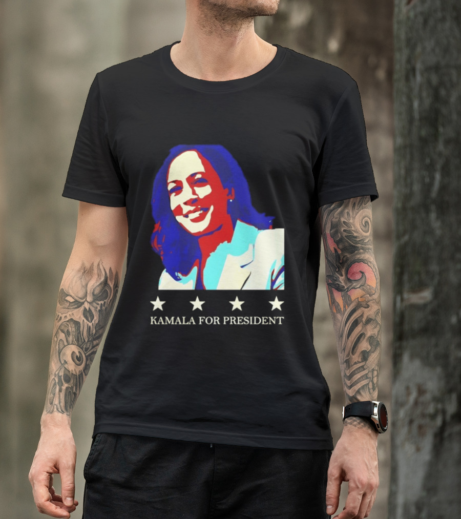 Kamala Harris Kamala For President Presidential Campaign Stars T-Shirt