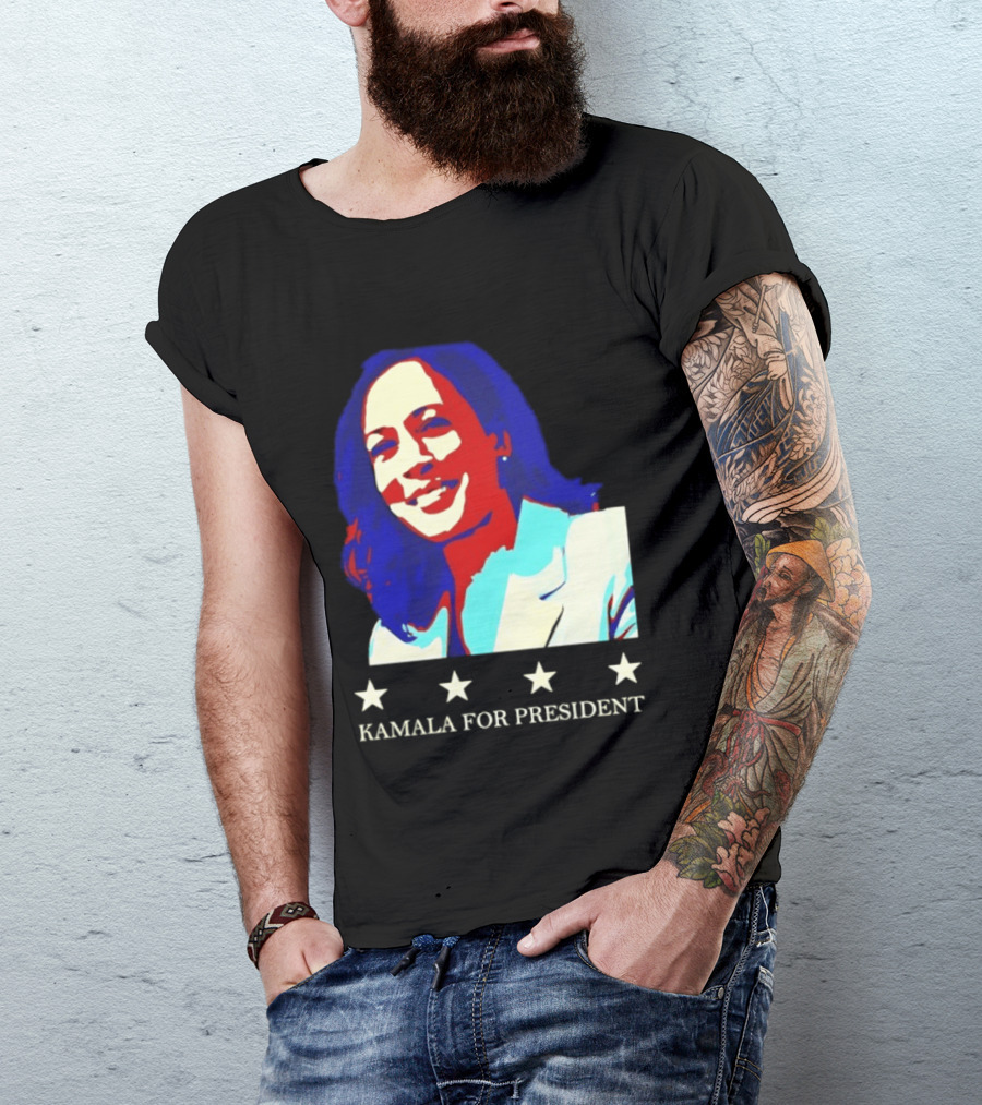 Kamala Harris Kamala For President Presidential Campaign Stars T-Shirt