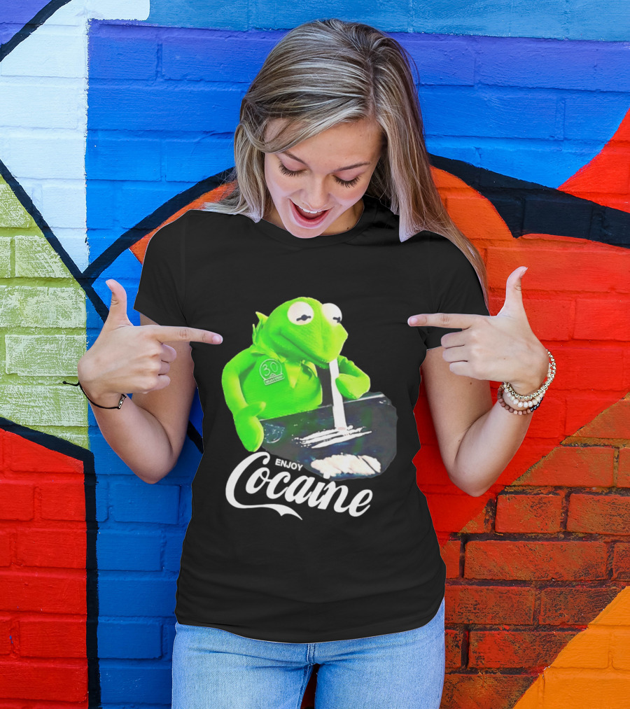 Kermit The Frog Enjoy Cocaine Muppets T-Shirt