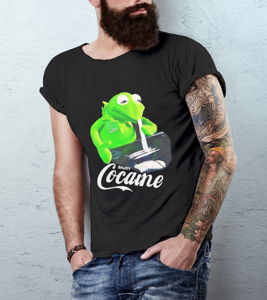 Kermit The Frog Enjoy Cocaine Muppets T-Shirt