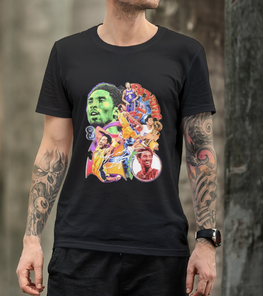 Kobe Bryant 8 Los Angeles Lakers NBA Champion Legacy T-Shirt