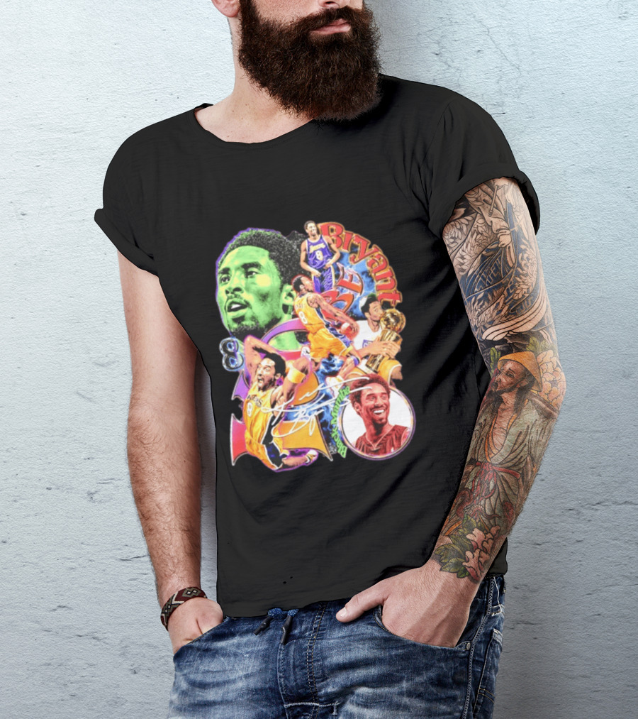 Kobe Bryant 8 Los Angeles Lakers NBA Champion Legacy T-Shirt