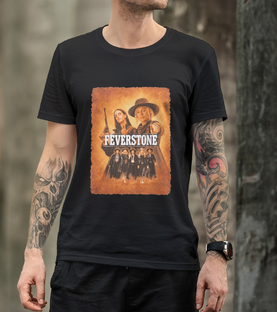 Feverstone Women In Western Style Indiana Fever Basketball T-Shirt