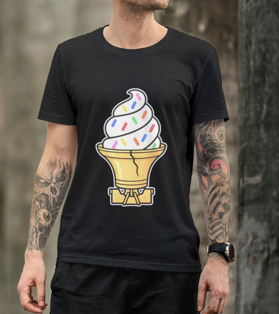 Liberty Bell Ice Cream Cone With Sprinkles Philly T-Shirt