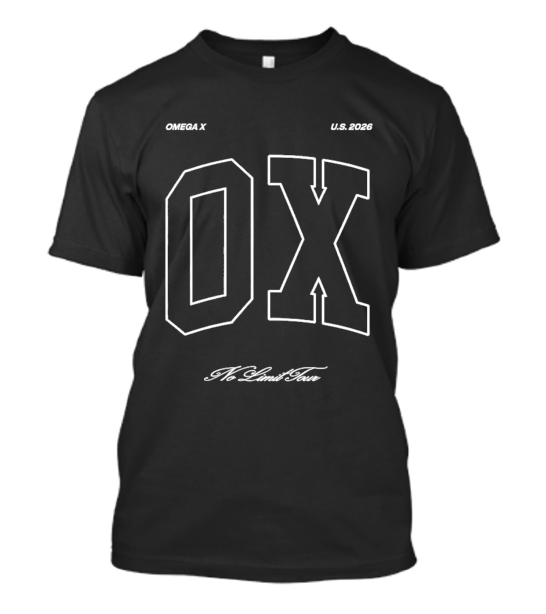 Omega X OX US 2026 No Limit Tour T-Shirt