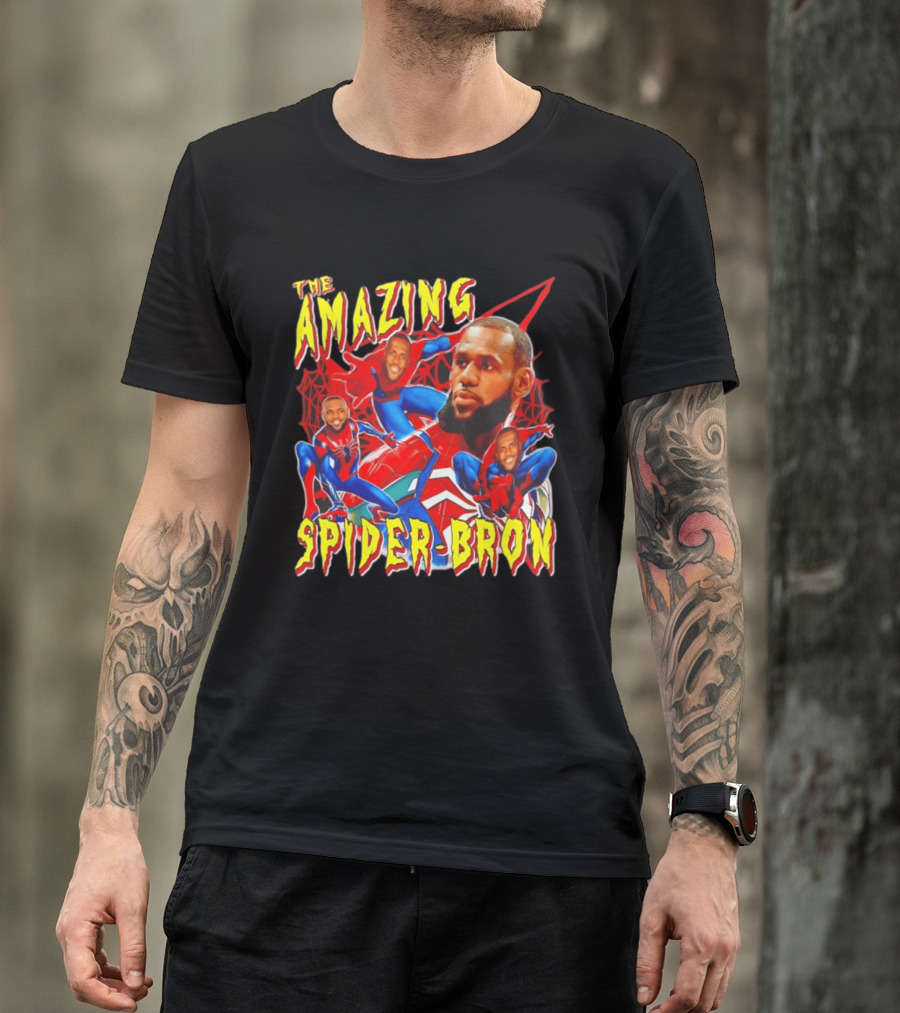 The Amazing Spider Bron LeBron James Web Slinger T-Shirt