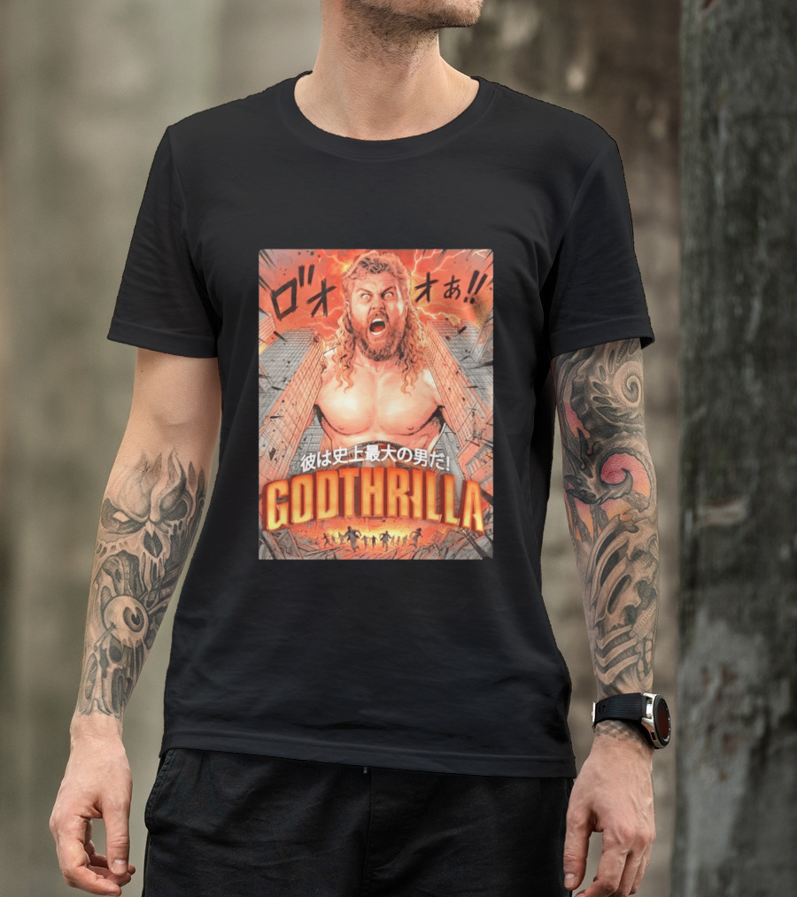 Thrillbilly Silas Mason Godthrilla Comic Style Explosion Scene T-Shirt