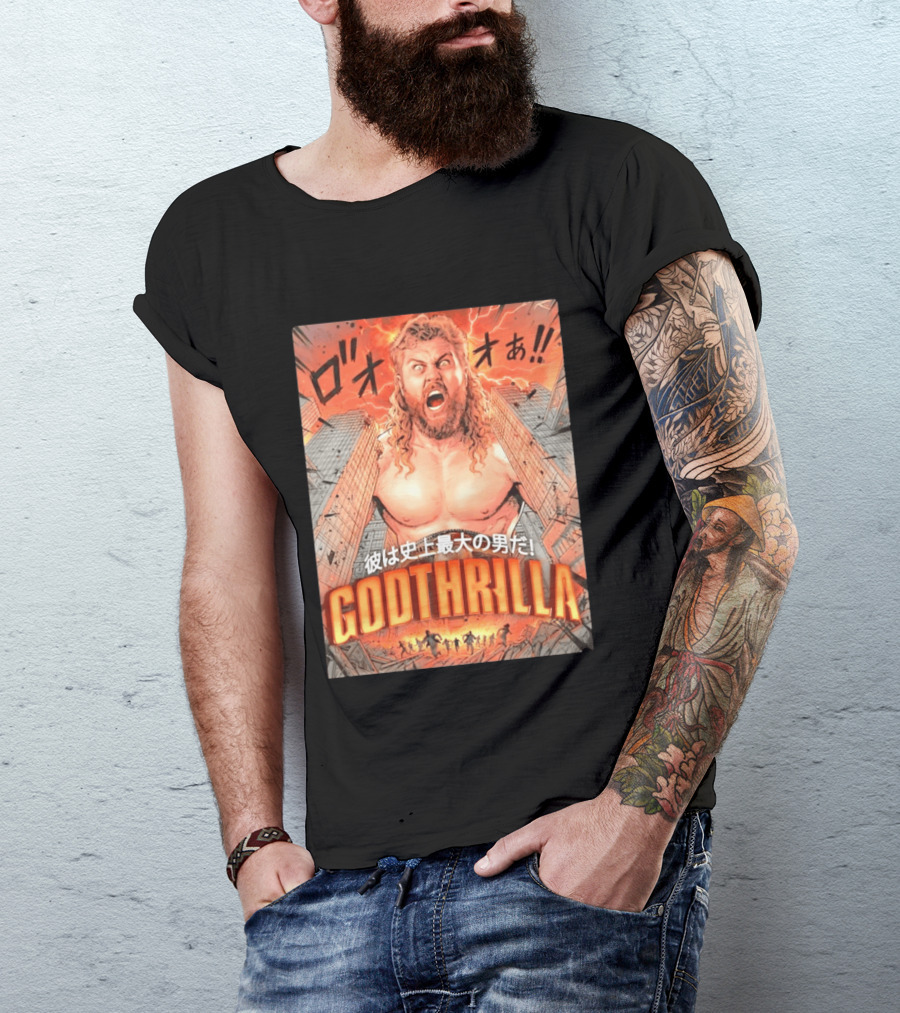 Thrillbilly Silas Mason Godthrilla Comic Style Explosion Scene T-Shirt