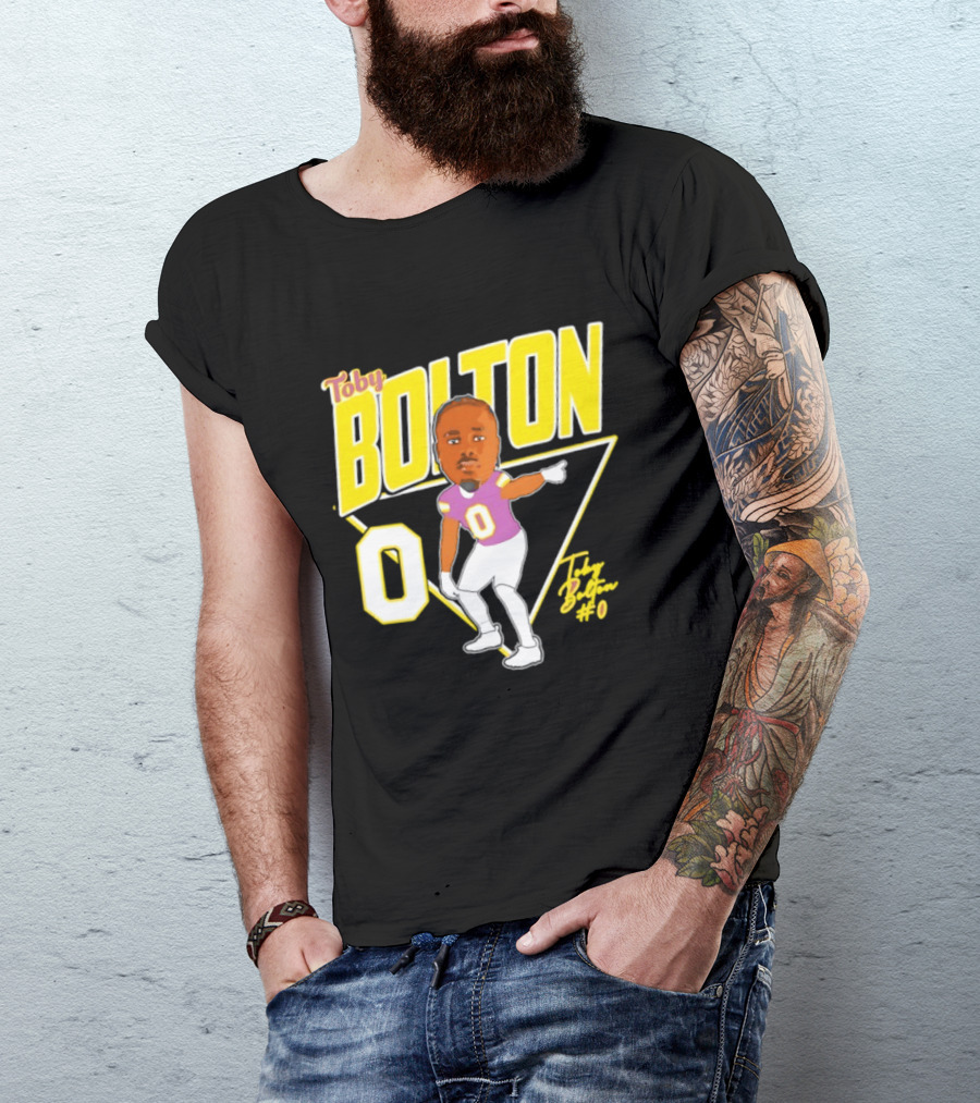 Toby Bolton 0 Caricature Tennessee Tech Football T-Shirt