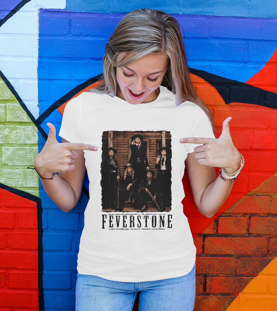Feverstone Indiana Fever WNBA Basketball Team Western T-Shirt
