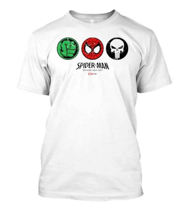 Hulk Spider Man Punisher Marvel Brand New Day T-Shirt