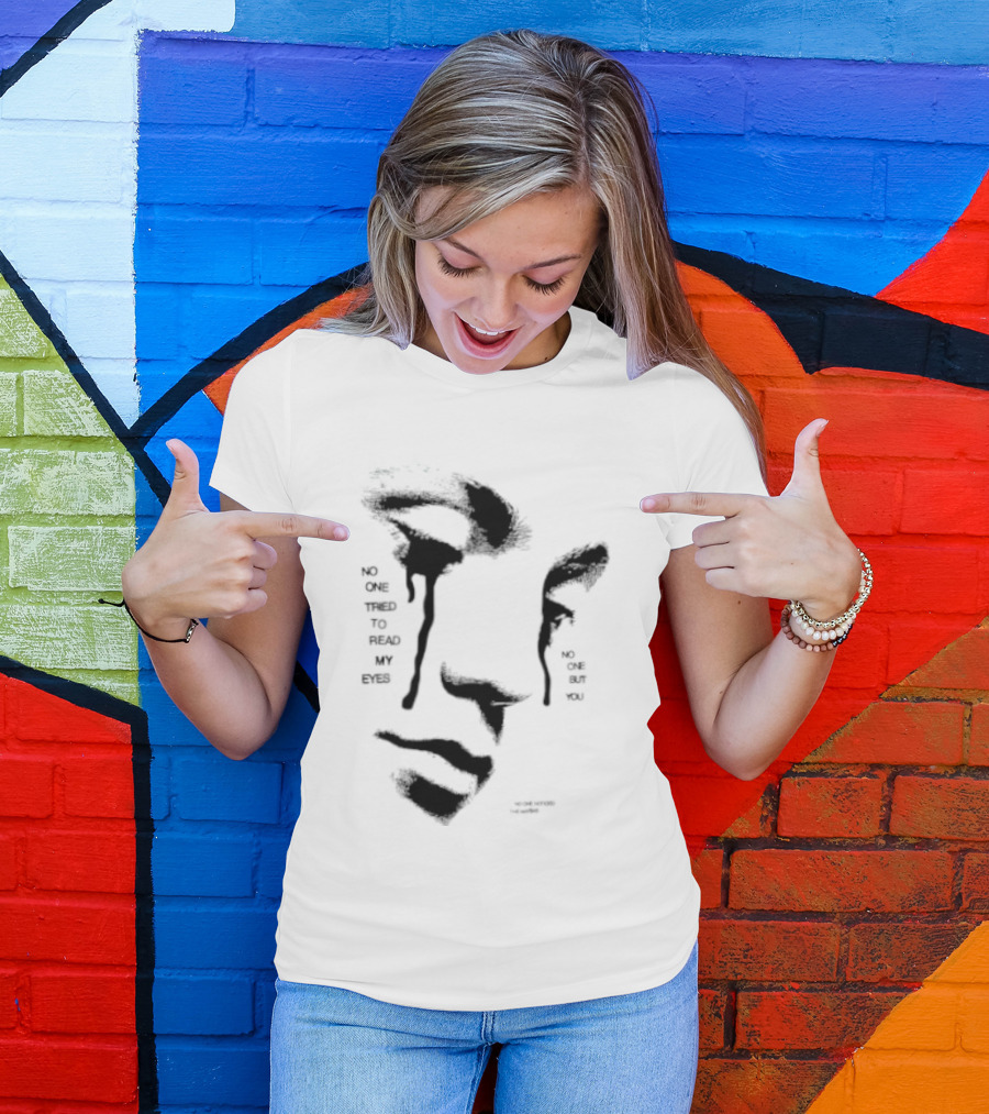 No One Tried To Read My Eyes The Marias Stylized Face T-Shirt