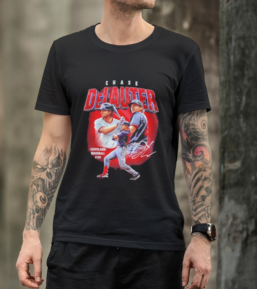 Cleveland Baseball Chase DeLauter #24 MLB 2026 Season T-Shirt