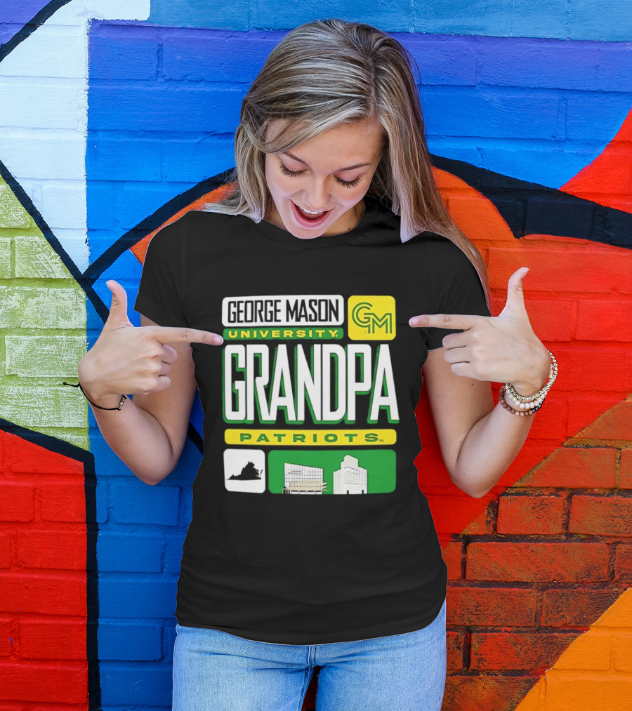 George Mason University Grandpa Patriots GM University T-Shirt