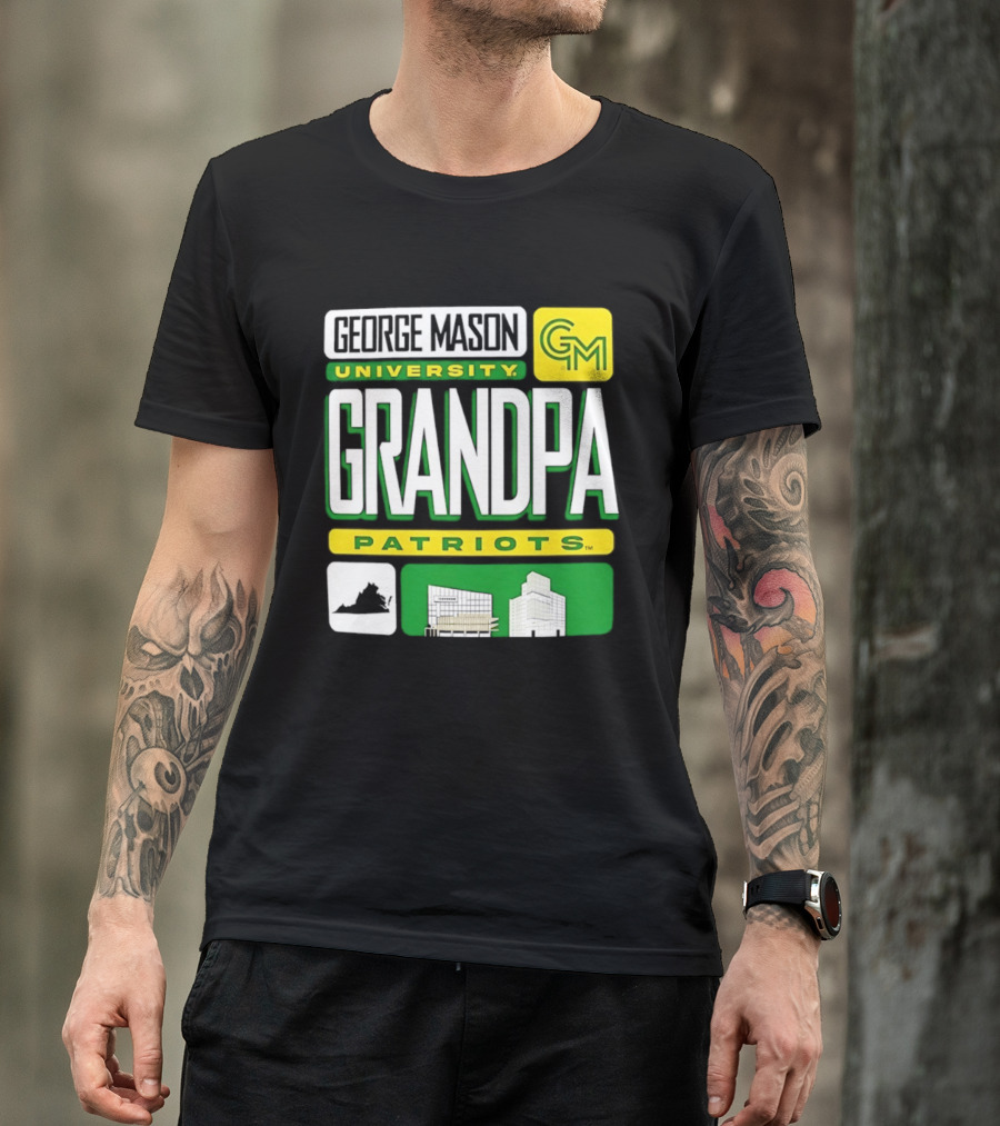 George Mason University Grandpa Patriots GM University T-Shirt