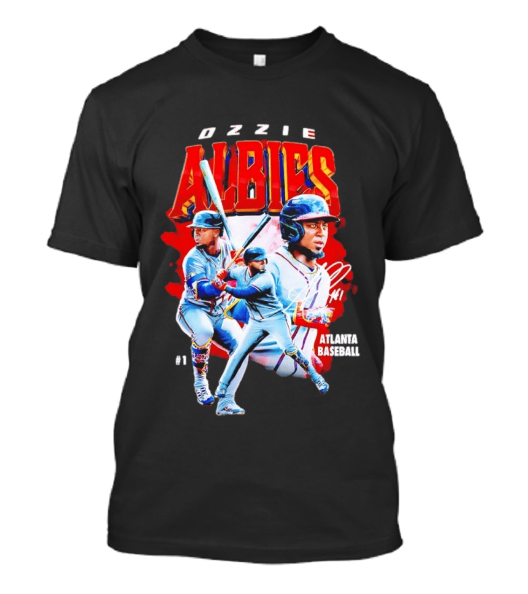 Ozzie Albies Atlanta Baseball 01 2026 MLB Collage T-Shirt