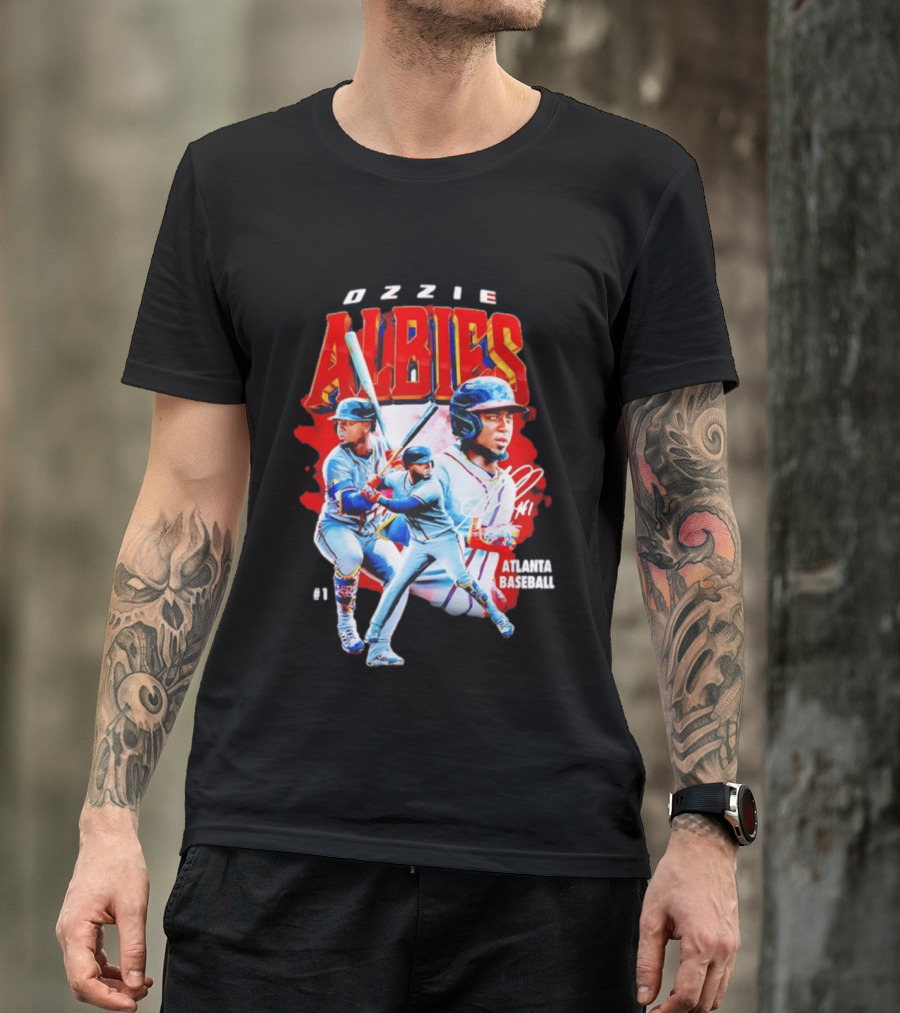 Ozzie Albies Atlanta Baseball 01 2026 MLB Collage T-Shirt