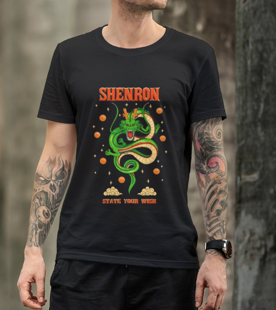 Shenron State Your Wish Dragon Ball Z Dragon Balls Anime T-Shirt