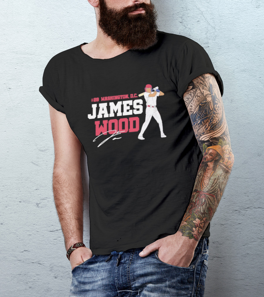 James Wood Washington D.C. Nationals MLB 2026 T-Shirt