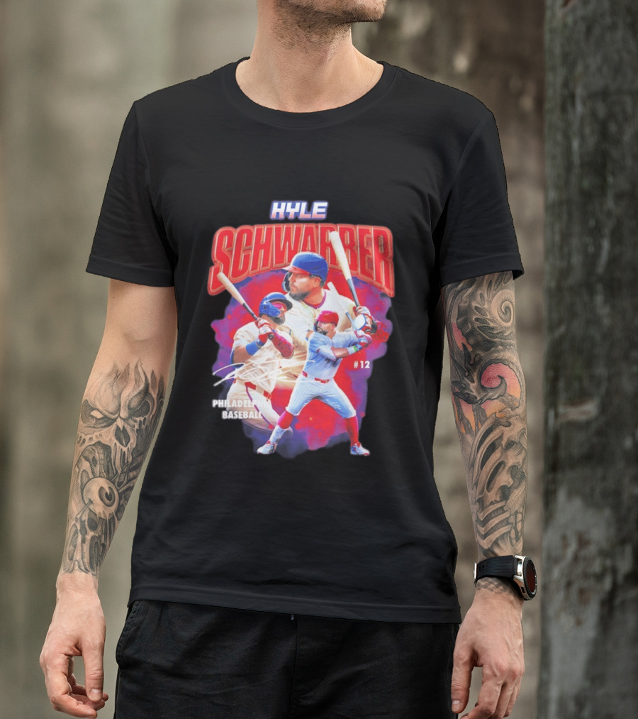 Kyle Schwarber Phillies Baseball #12 Collage 2026 T-Shirt