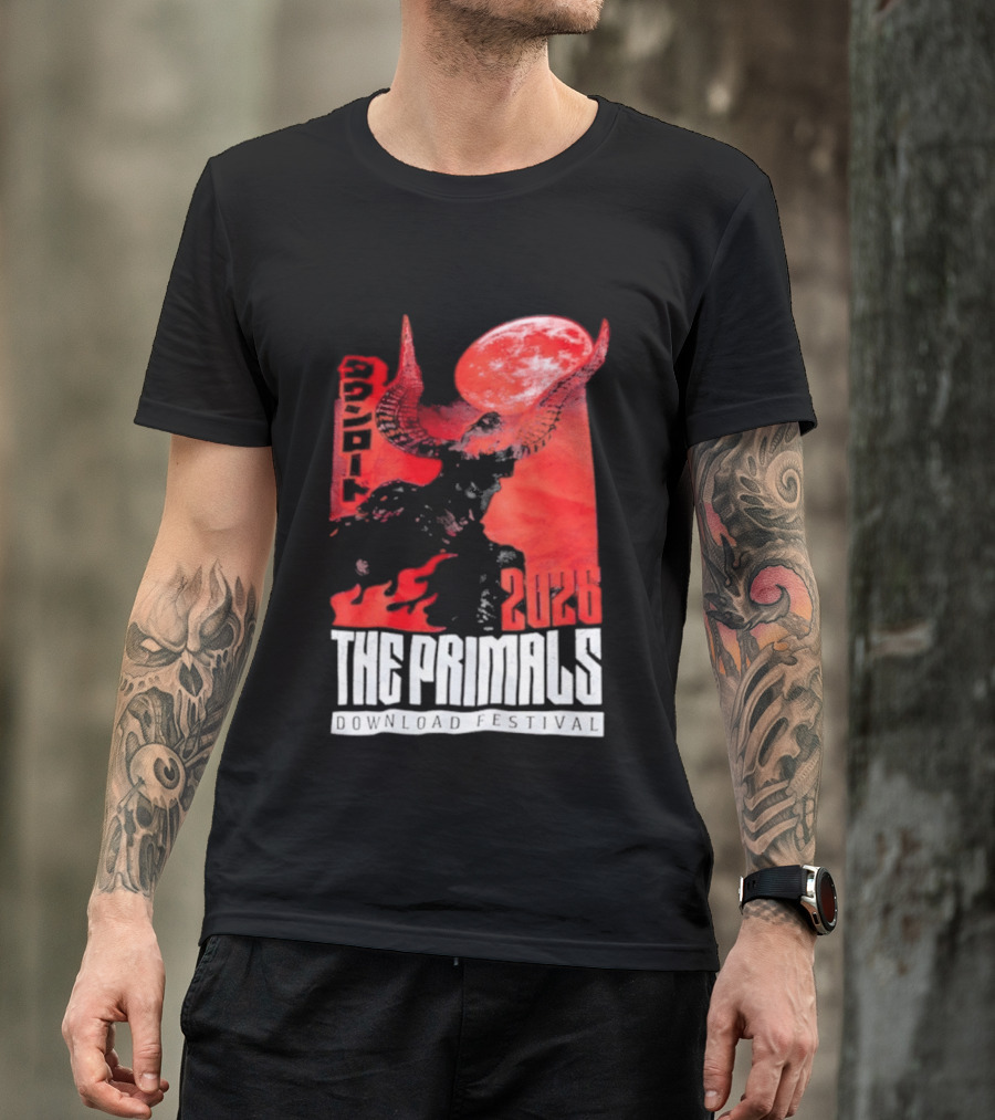 The Primals Download Festival 2026 Blood Moon 1312 Red Horns T-Shirt