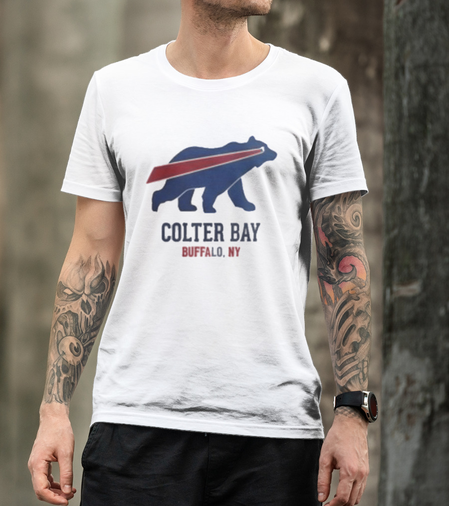 Buffalo Bills Colter Bay NY Beers Make Me Wanna Shout T-Shirt