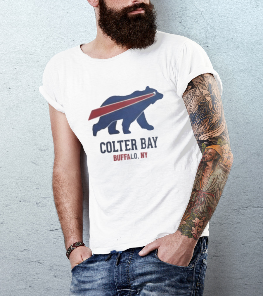 Buffalo Bills Colter Bay NY Beers Make Me Wanna Shout T-Shirt