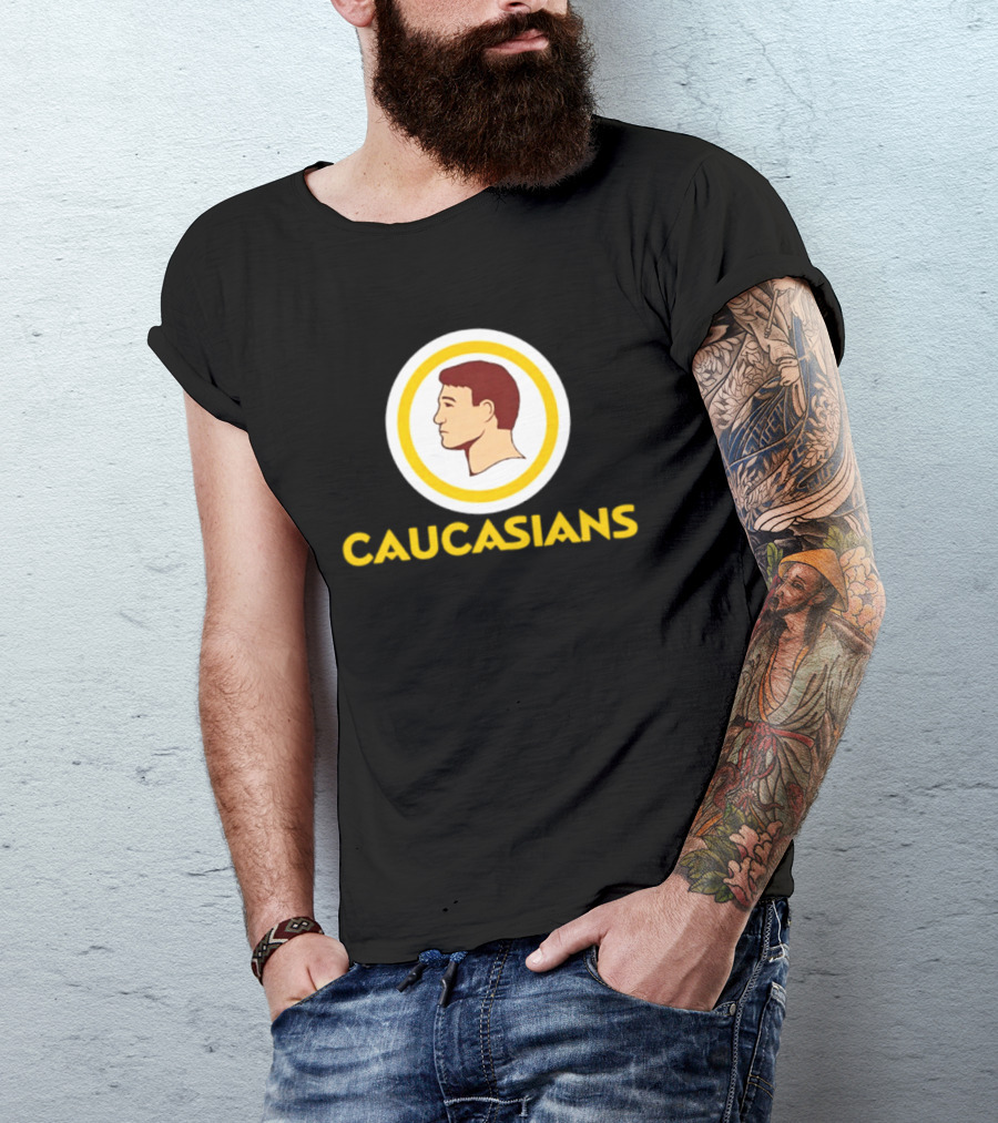 Caucasians Satire Sports Humor Caucasian Face T-Shirt