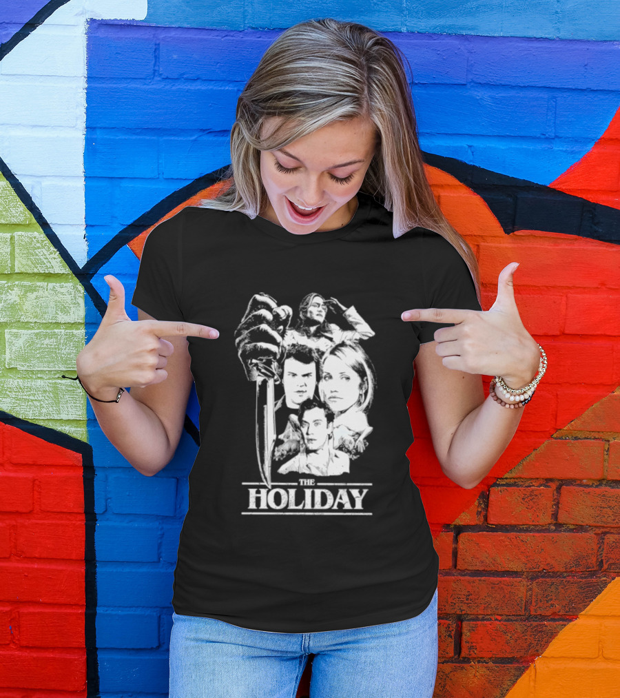 Kate Winslet Jack Black Cameron Diaz Jude Law The Holiday Horror Slasher Mashup T-Shirt