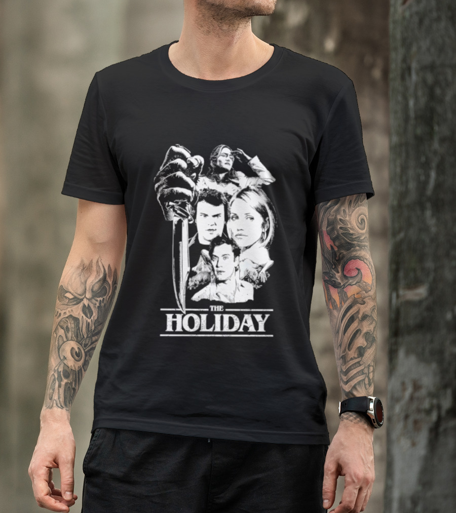 Kate Winslet Jack Black Cameron Diaz Jude Law The Holiday Horror Slasher Mashup T-Shirt