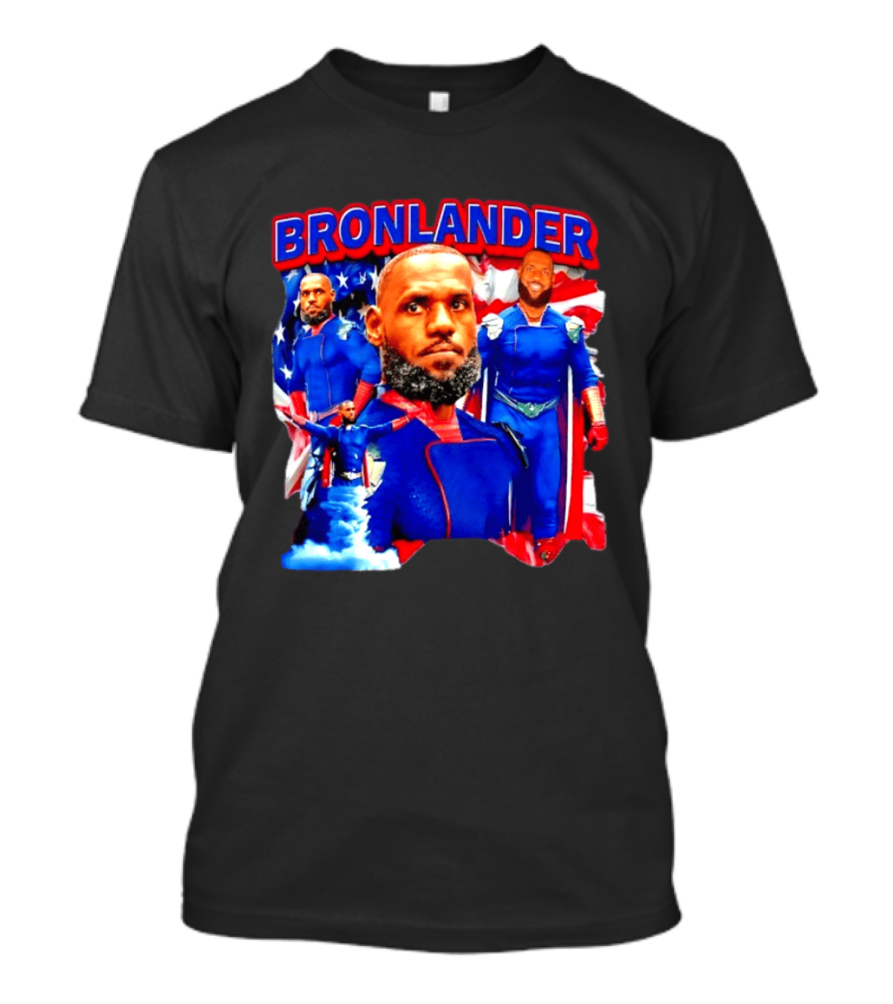 LeBron James Bronlander Basketball Superhero Fusion T-Shirt