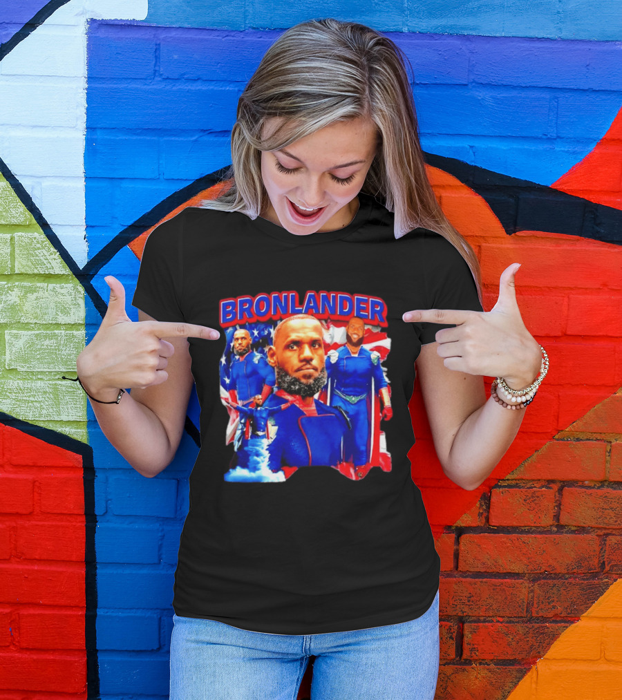 LeBron James Bronlander Basketball Superhero Fusion T-Shirt