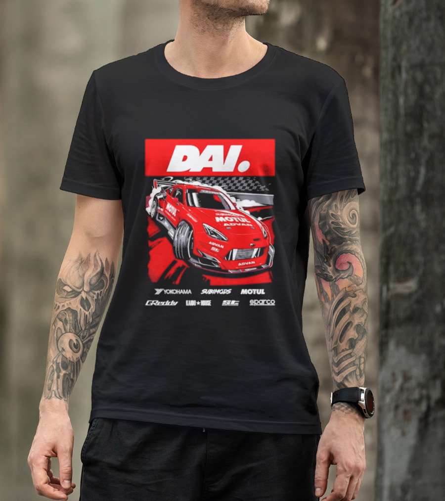 Dai Yoshihara Motul Advan Subimods Greddy Kaido House Sparco Yokohama Racing Car T-Shirt