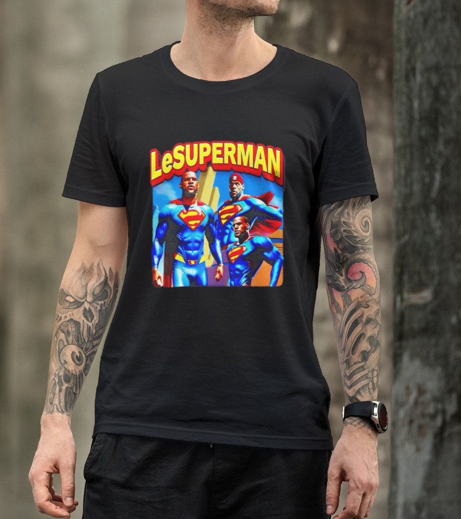 LeBron James LeSuperman Philadelphia 76ers Superhero T-Shirt