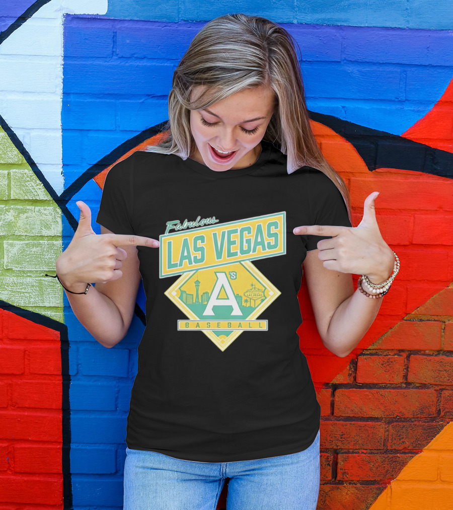 Fabulous Las Vegas A's Baseball 2026 Skyline T-Shirt