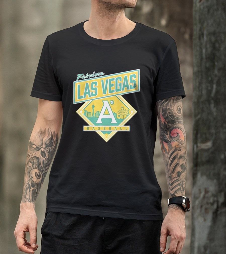 Fabulous Las Vegas A's Baseball 2026 Skyline T-Shirt