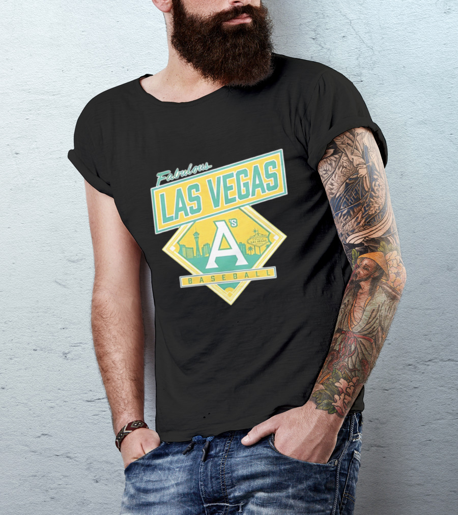 Fabulous Las Vegas A's Baseball 2026 Skyline T-Shirt