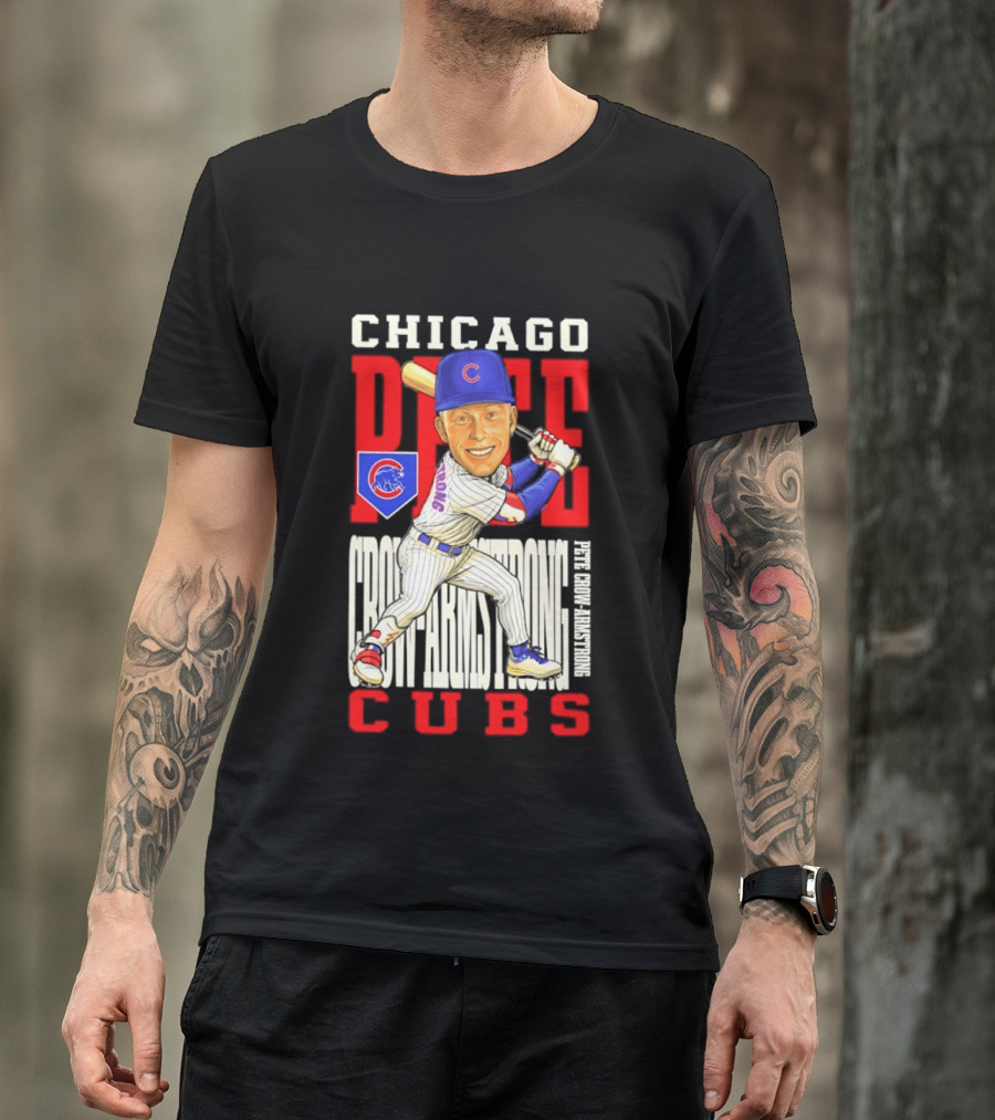 Chicago Pete Cubs Baseball Caricature Clash T-Shirt