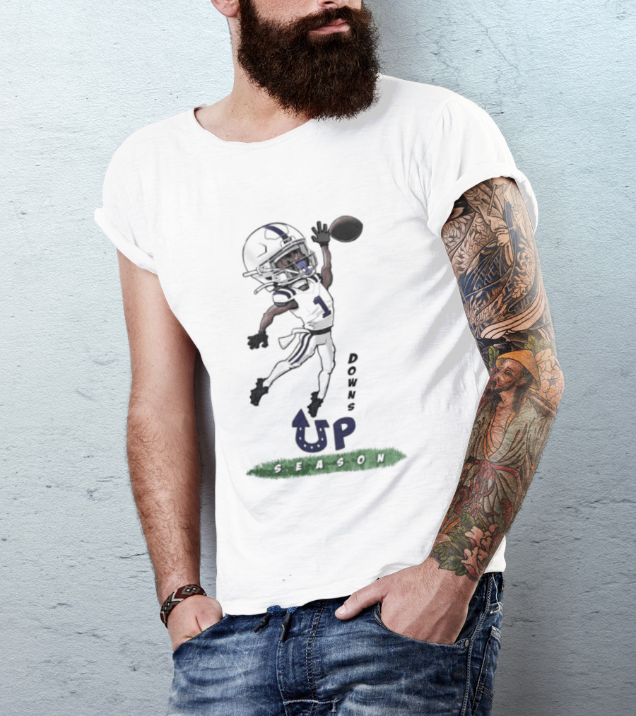 Josh Downs Indianapolis Colts Up Season Football Catch T-Shirt