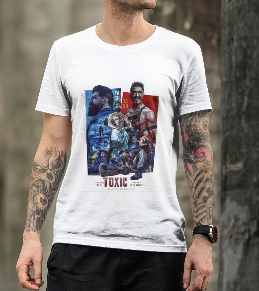 Yash Toxic A Fairy Tale For Grown Ups Rugged Warrior Action Adventure T-Shirt