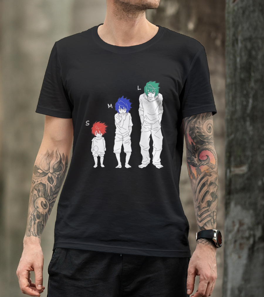S M L Beyond Birthday Mello L Lawliet Colorful T-Shirt