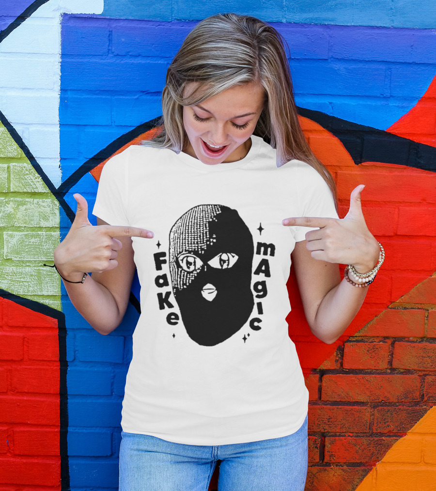 Fake Magic Anime Eyes Balaclava Ski Mask T-Shirt