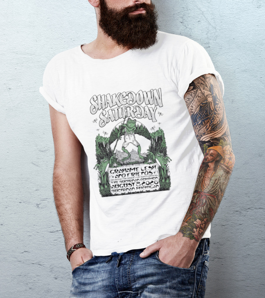 Shakedown Saturday Grahame Lesh And Friends Live Buchanan Michigan August 8 2026 Festival Vibe T-Shirt