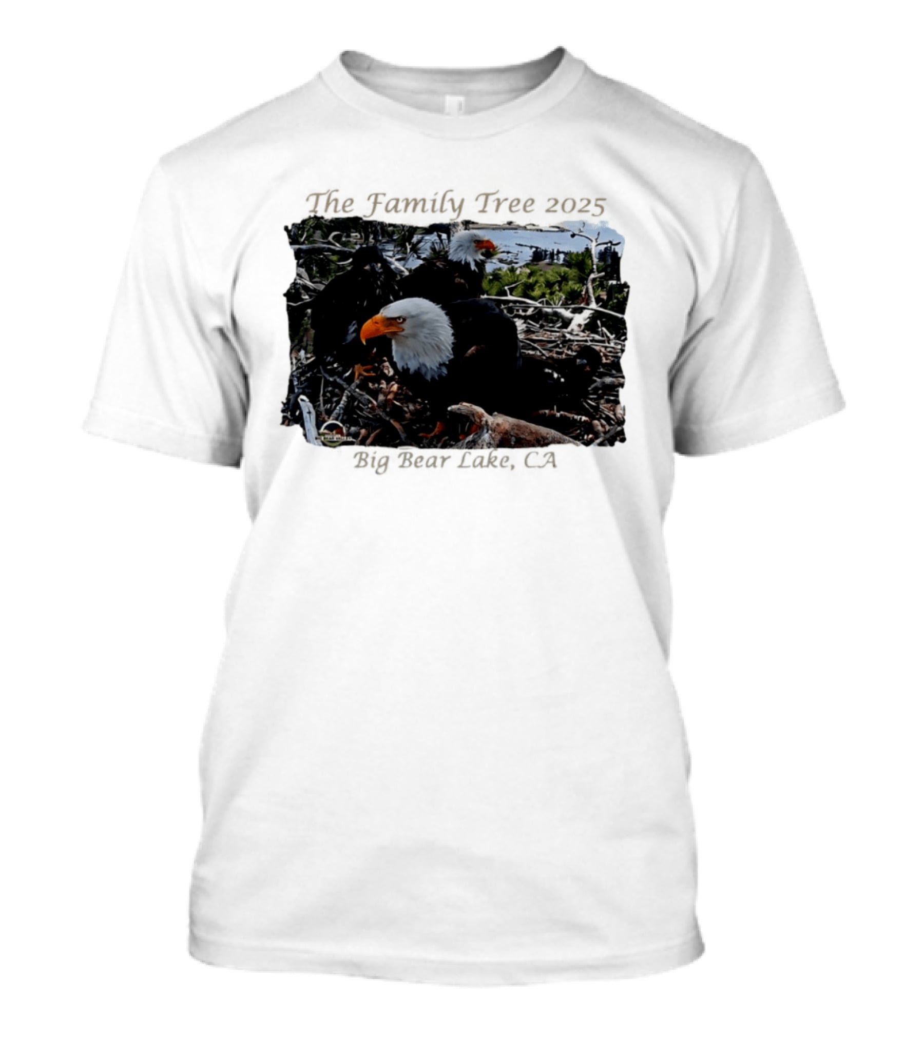 The Family Tree 2025 Bald Eagles Nest Big Bear Lake CA T-Shirt