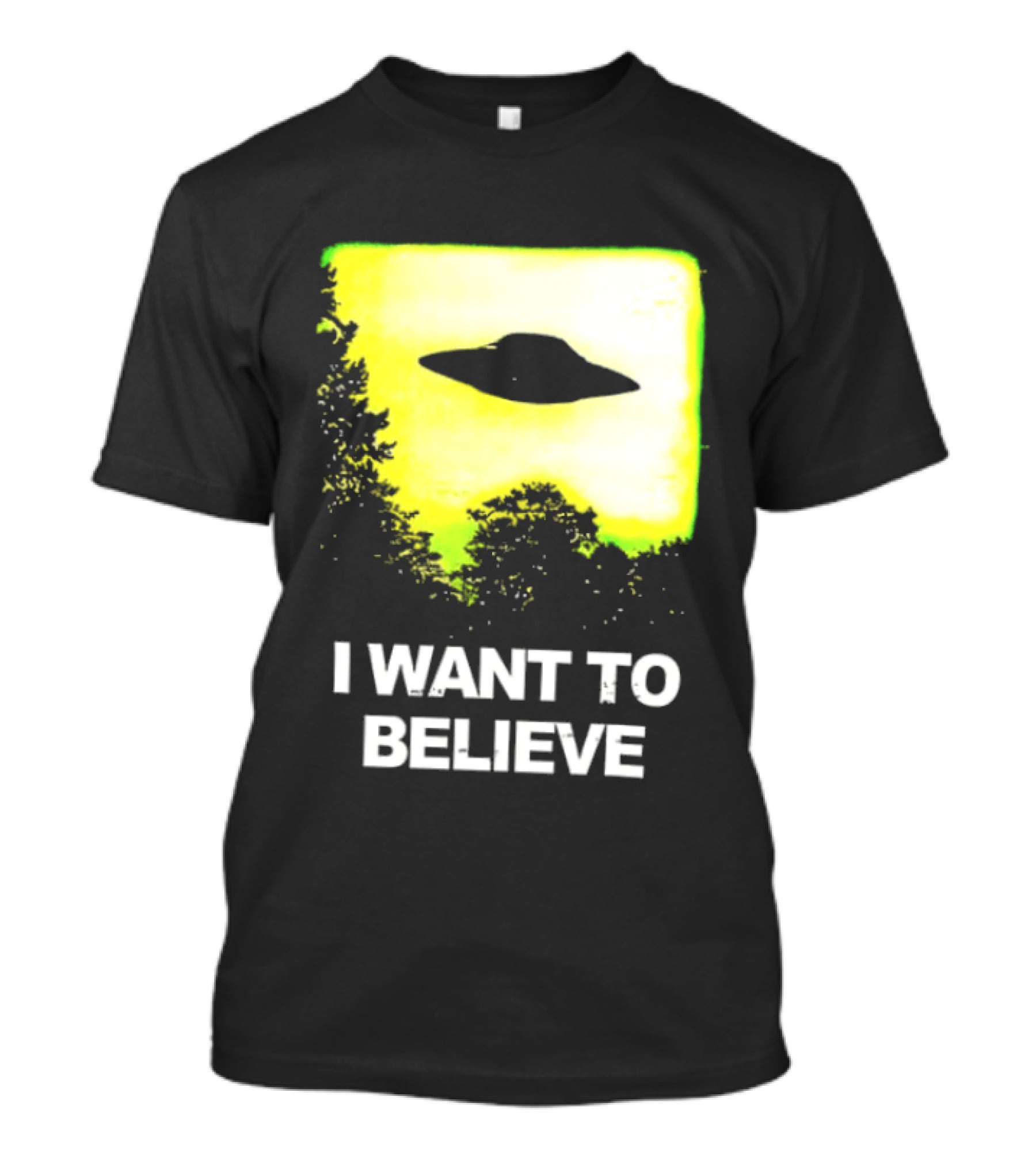 Alien I Want To Believe UFO Silhouette Paranormal Activity The Truth Is Out There T-Shirt