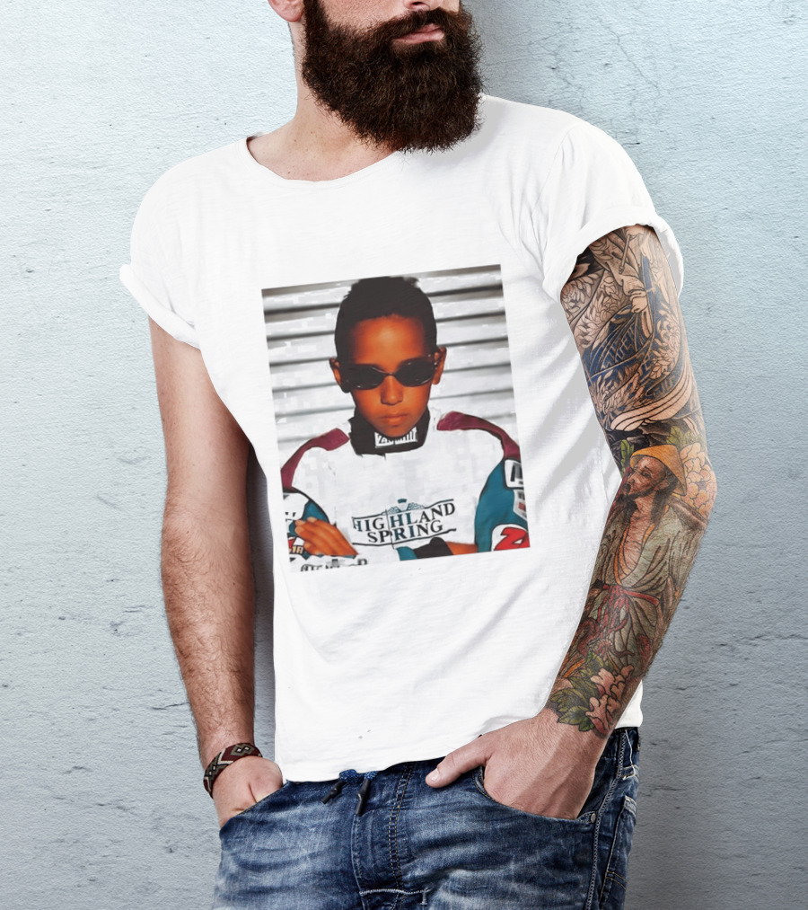 Lewis Hamilton Highland Spring Racing Attire Youthful Champion T-Shirt