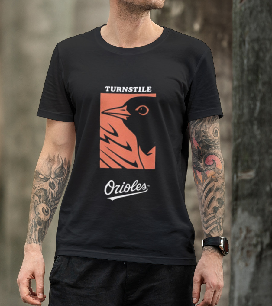 Baltimore Orioles Turnstile 2026 These Birds Not Meant To Fly Alone Two Sided T-Shirt