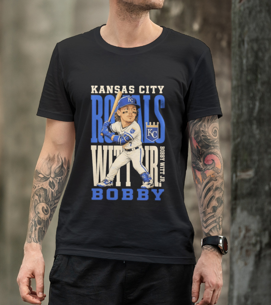 Kansas City Royals Bobby Witt Jr. MLB 2026 Caricature T-Shirt
